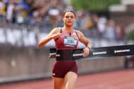 Sydney McLaughlin-Levrone at the Grand Slam Track - Philadelphia - Source: Getty