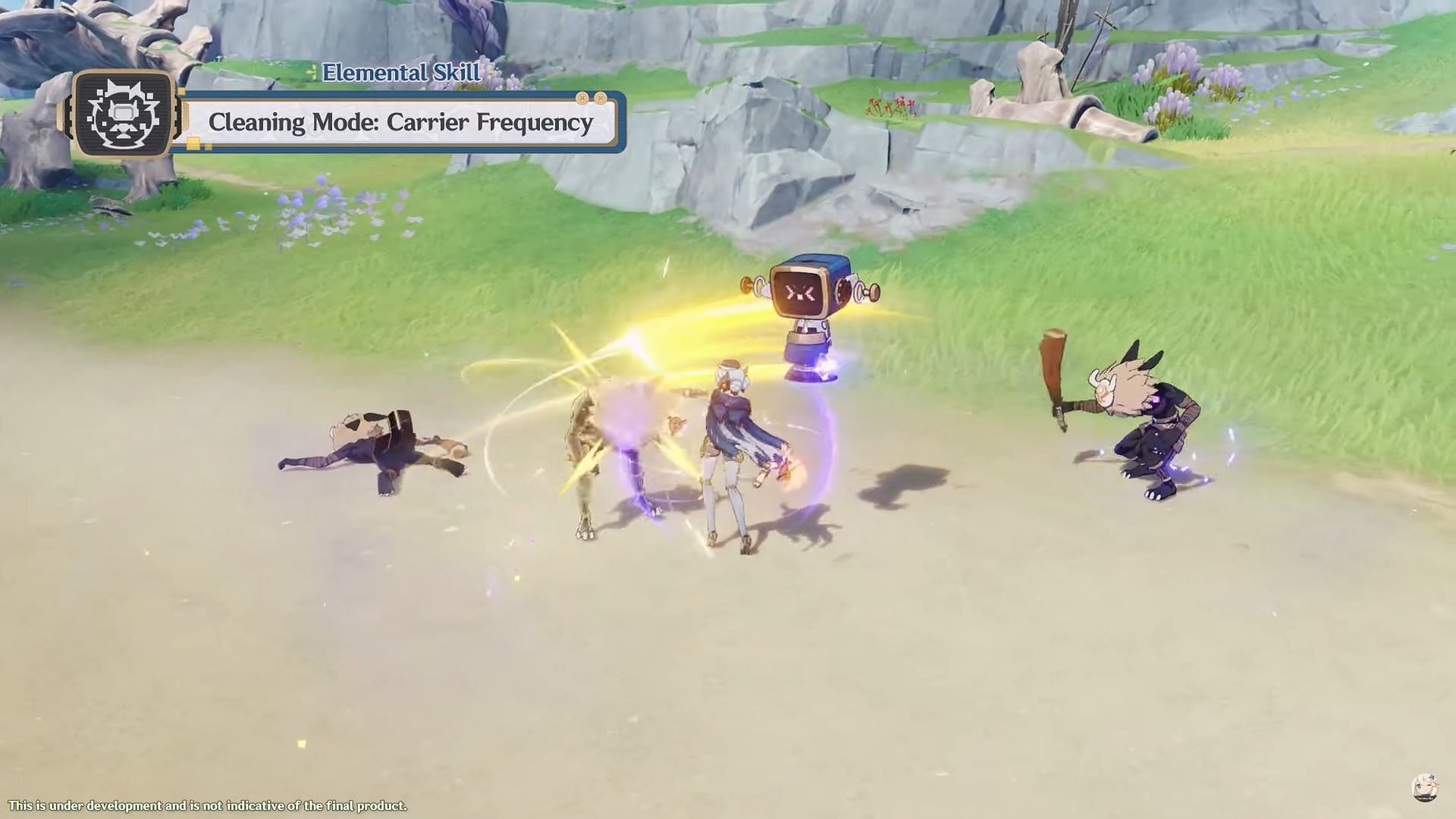 Ineffa&#039;s Elemental Skill creates a shield and summons a robot (Image via HoYoverse)