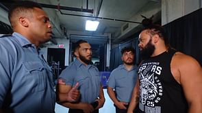 Police take in Jacob Fatu during WWE SmackDown