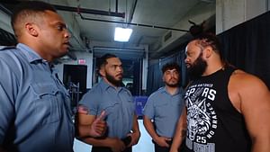 Police take in Jacob Fatu during WWE SmackDown