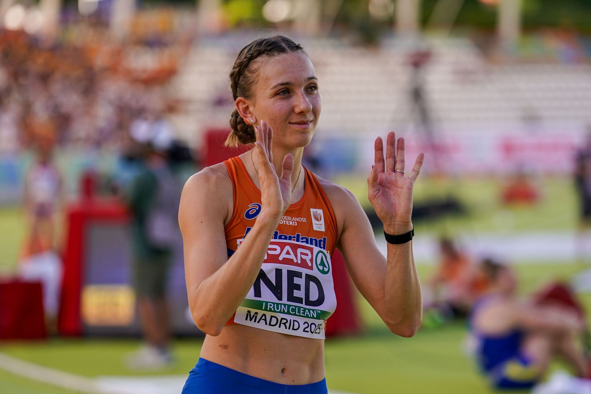 Celebrate small wins- Femke Bol turns into a supporter as she cheers on Dutch teammate during training session