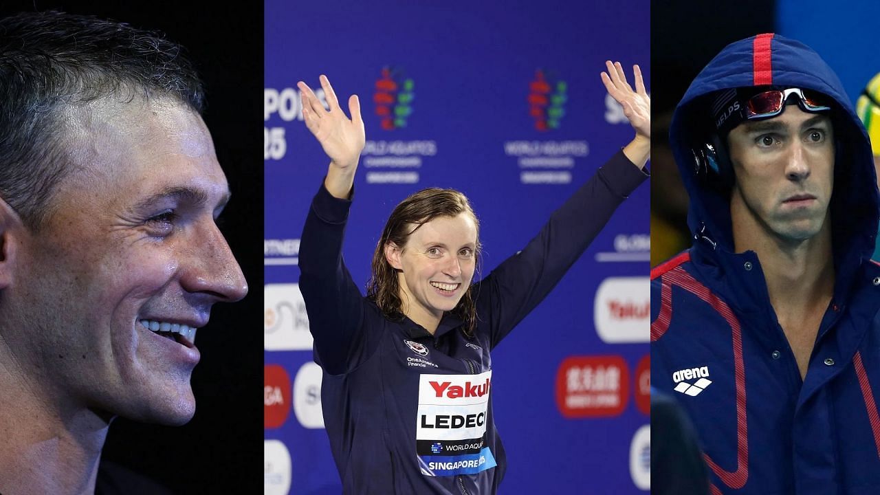 In Pictures: Ryan Lochte, Katie Ledecky, and Michael Phelps (Image via: All Getty)