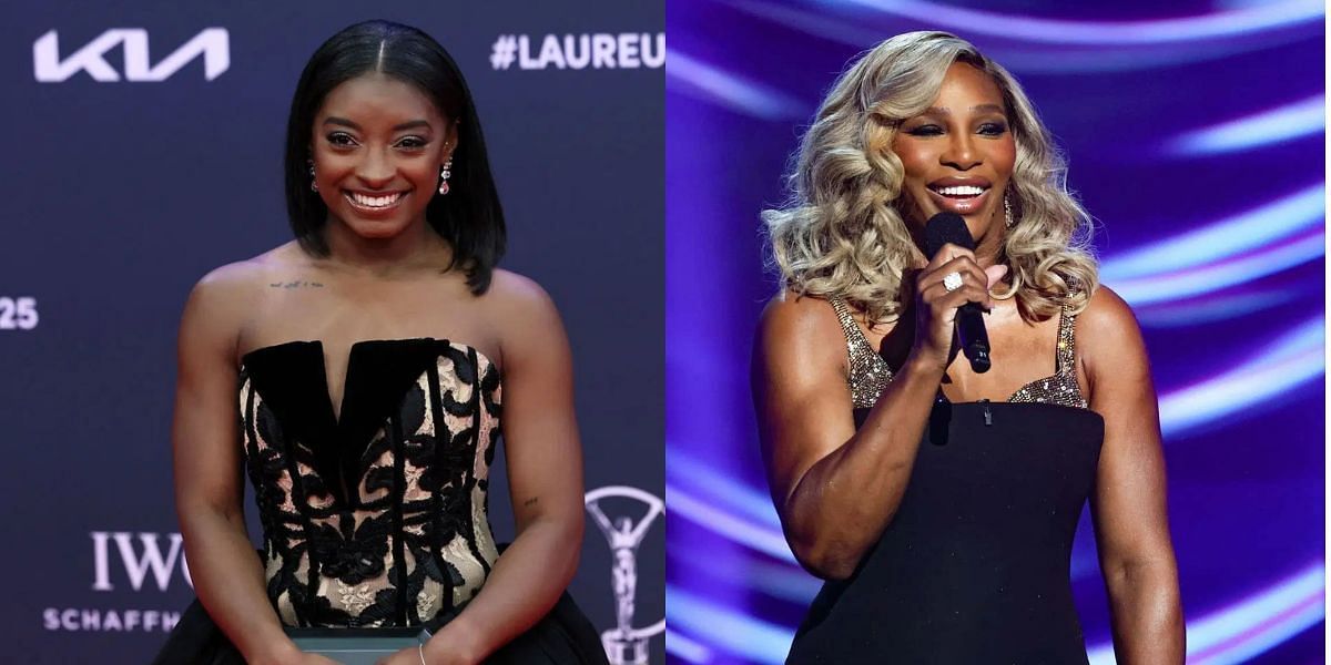 Simone Biles (L) and Serena Williams (R). PHOTO: Getty Images