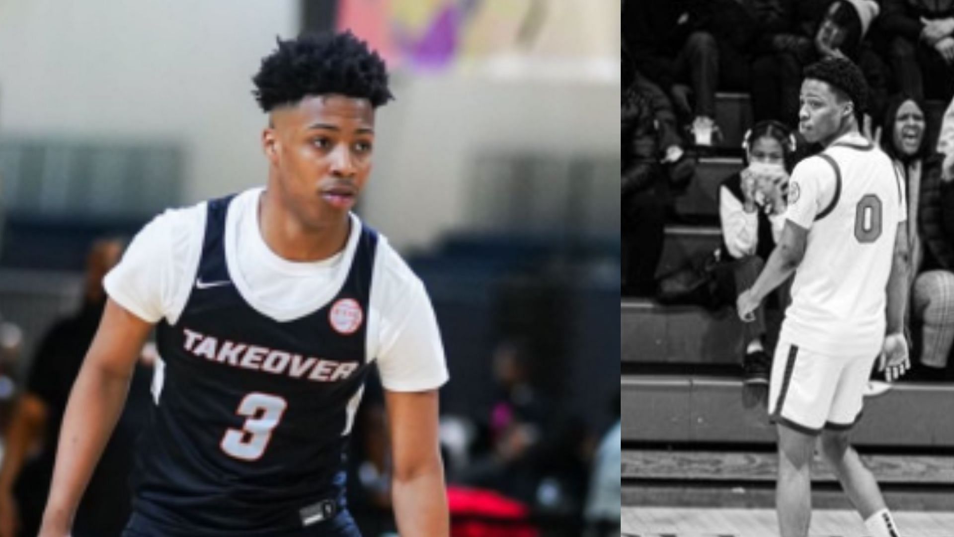 4-star Ant Brown Jr gets heated at NYvsNY; showcases skillful dribbling and shooting (Image via X @antbrown0_)