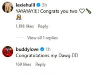 इंडियाना फीवर गार्ड लेक्सी हल और गोल्डन स्टेट वॉरियर्स गार्ड बडी हिल्ड दंपति के लिए खुश थे।