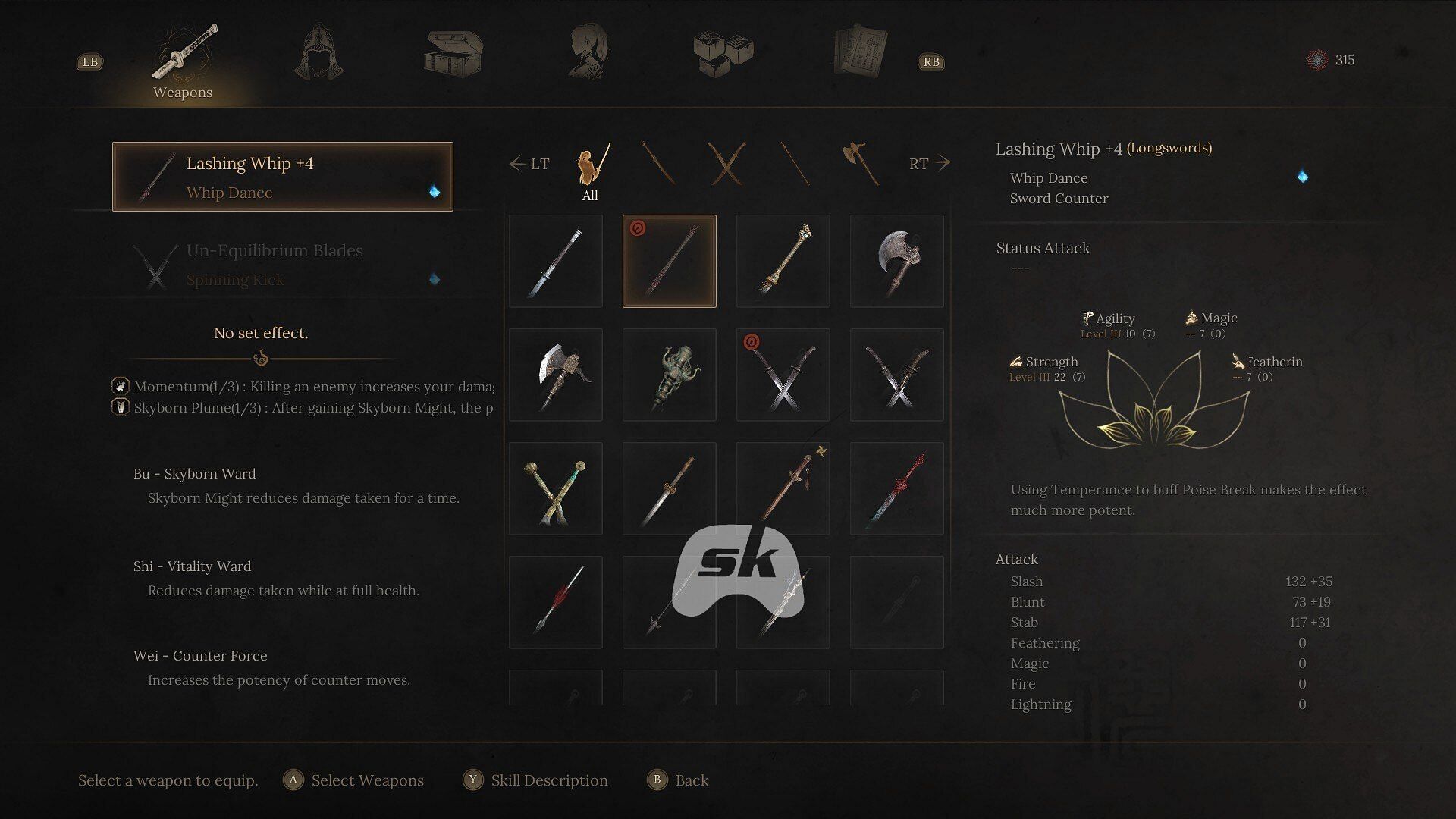 The weapons menu (Image via Sportskeeda Gaming || 505 Games)