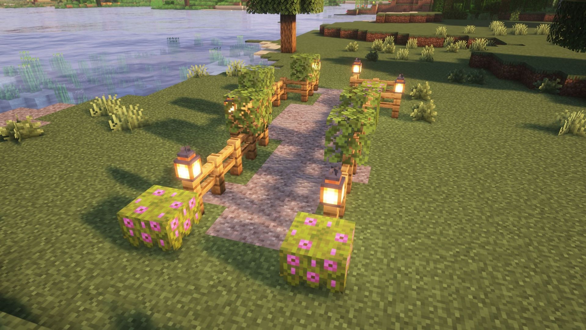There are some great ways to create paths in Minecraft (Image via Sportskeeda Gaming || Mojang Studios)
