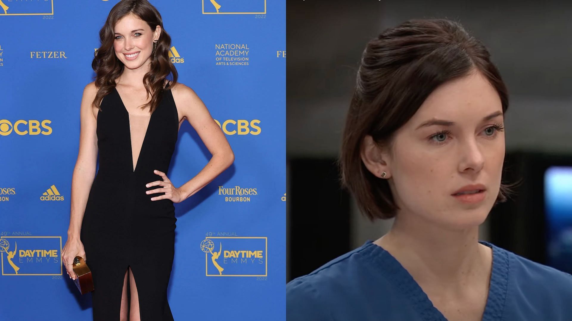 Katelyn MacMullen plays Willow on General Hospital (Image via Getty, Youtube/@General Hospital)