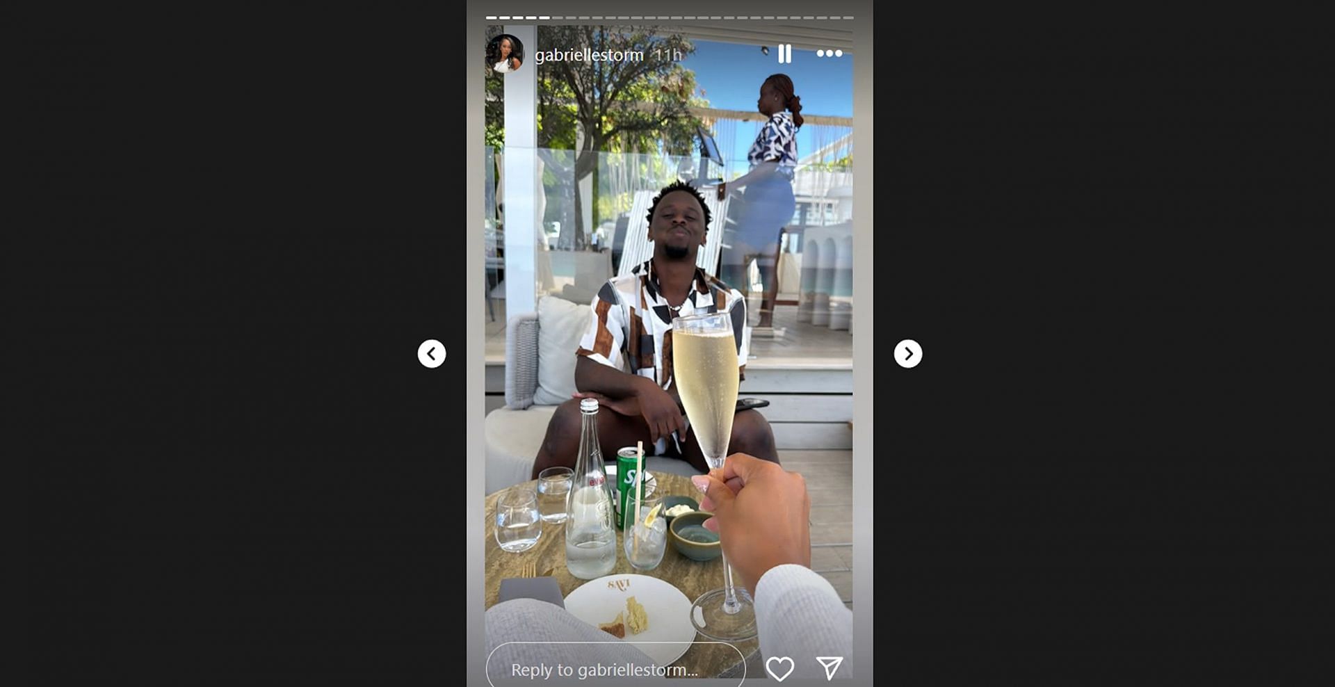 Johnson heads for beachside vacation after Miami wedding/@gabriellestorm