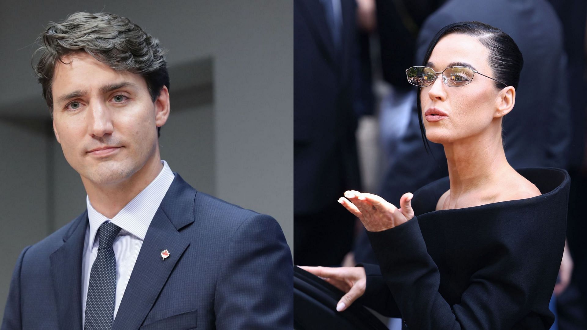From L to R: Justin Trudeau and Katy Perry (Image via Getty)