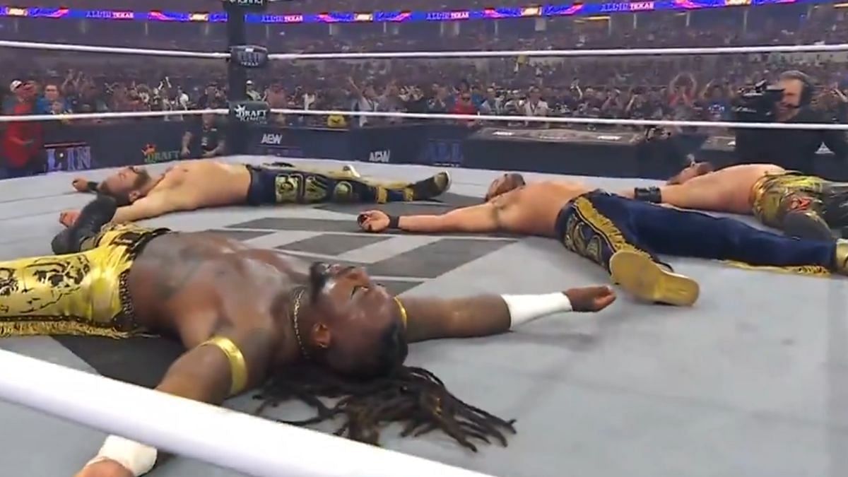 The Young Bucks vs Will Ospreay and Swerve Strickland (Image via AEW