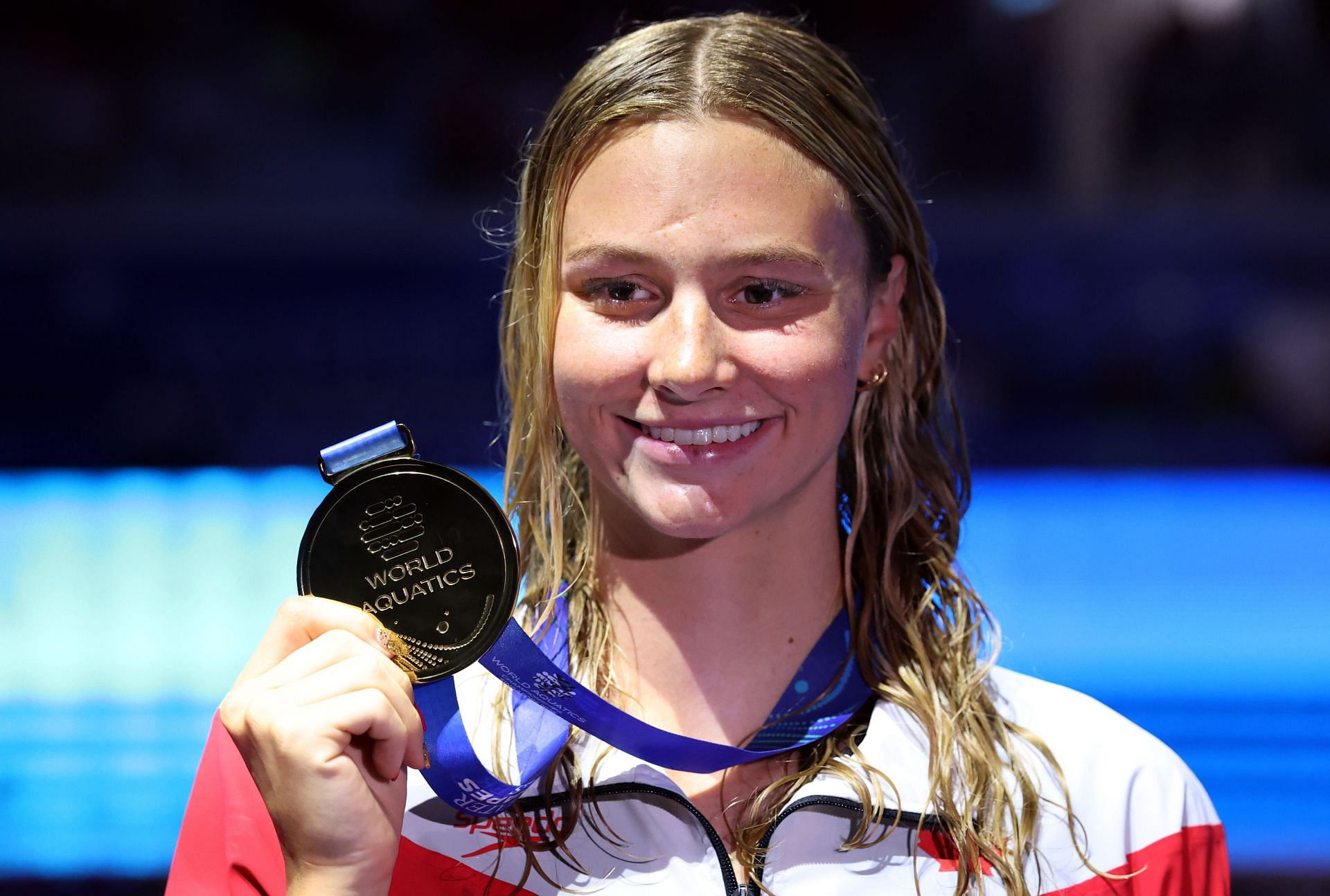 Summer McIntosh at the 2025 World Aquatics Championships in Singapore. (Photo by Getty Images)