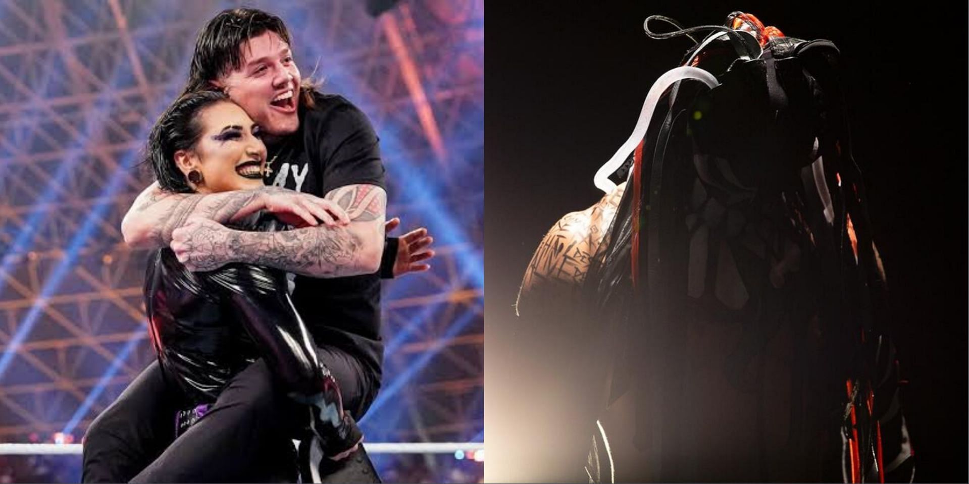 Dominik Mysterio could turn face shortly. (Images via WWE on YouTube &amp; WWE.com)