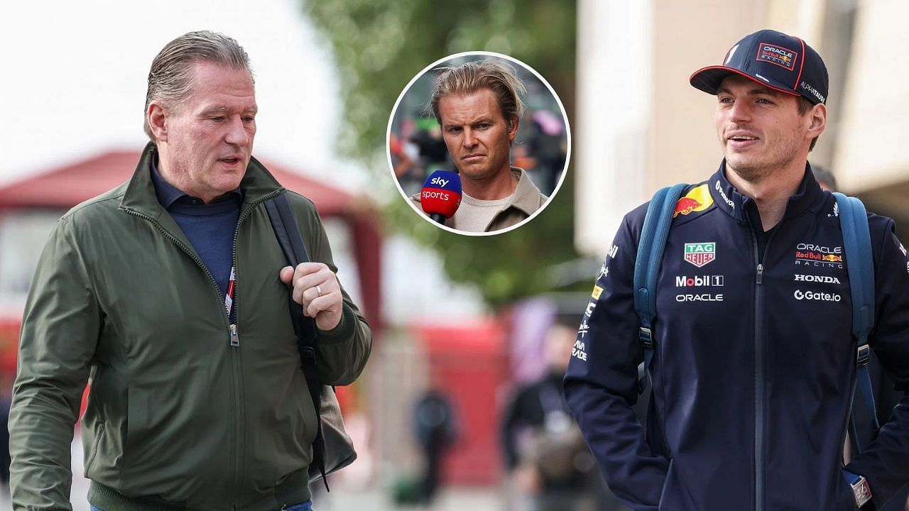 In Picture: Max Verstappen and Jos Verstappen (foreground), Nico Rosberg (Circle). Credit: Getty Images.