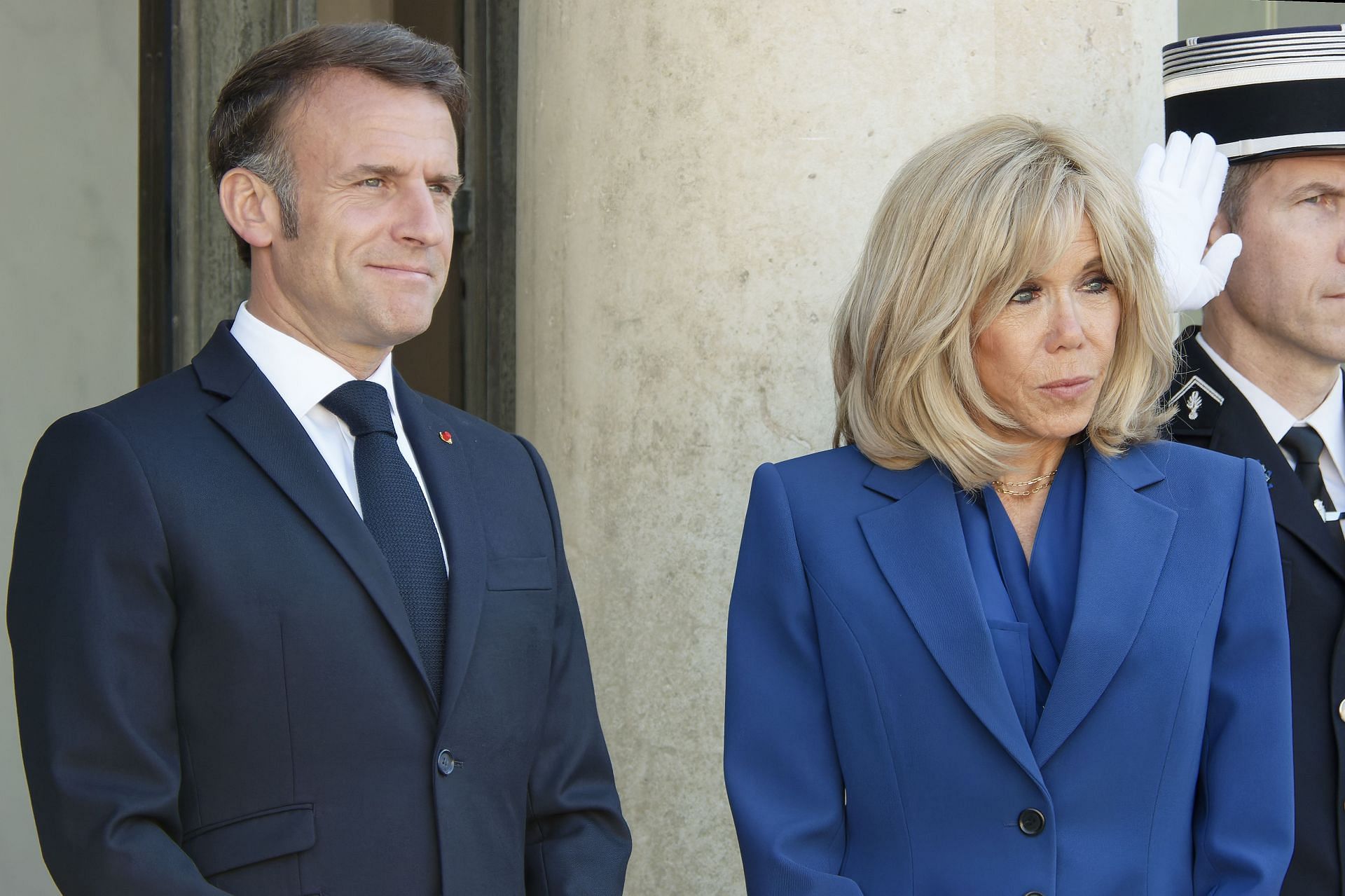 France&#039;s President Emmanuel Macron And Ukraine&#039;s President Volodymyr Zelensky At The Presidential Elysee Palace In Paris - Source: Getty