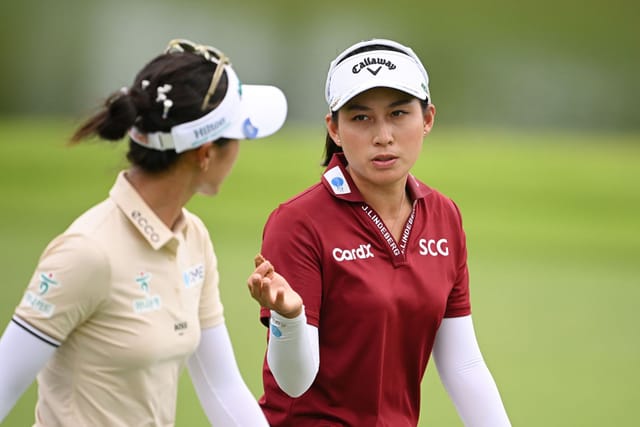 Lydia Ko y Jeeno Thitikul en el Campeonato Mundial de Damas HSBC 2025 - Día uno - Oferta: Getty