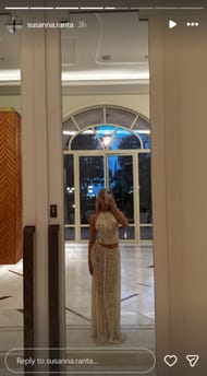 Mikko Rantanen's girlfriend Susanna's Ig Story @ susanna.ranta