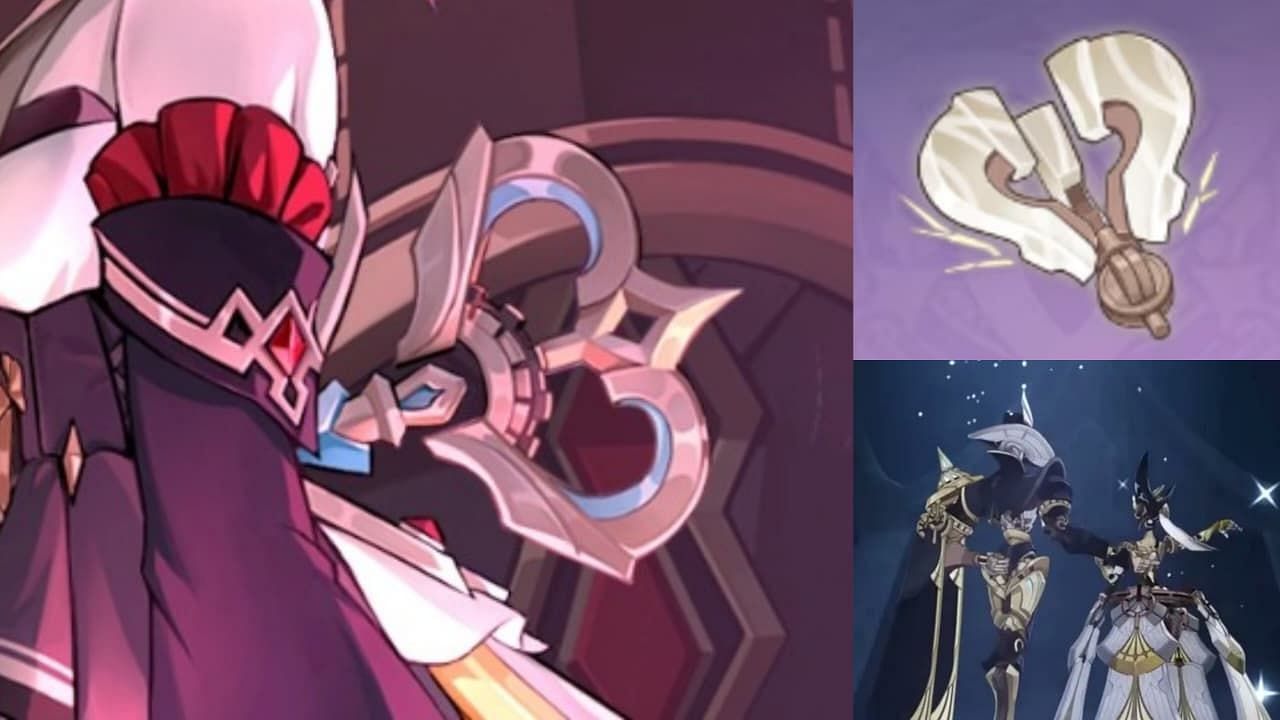Sandrone&#039;s key located at her back looks visually similar to the key boss drop by Icewind Suite (Image via HoYoverse)