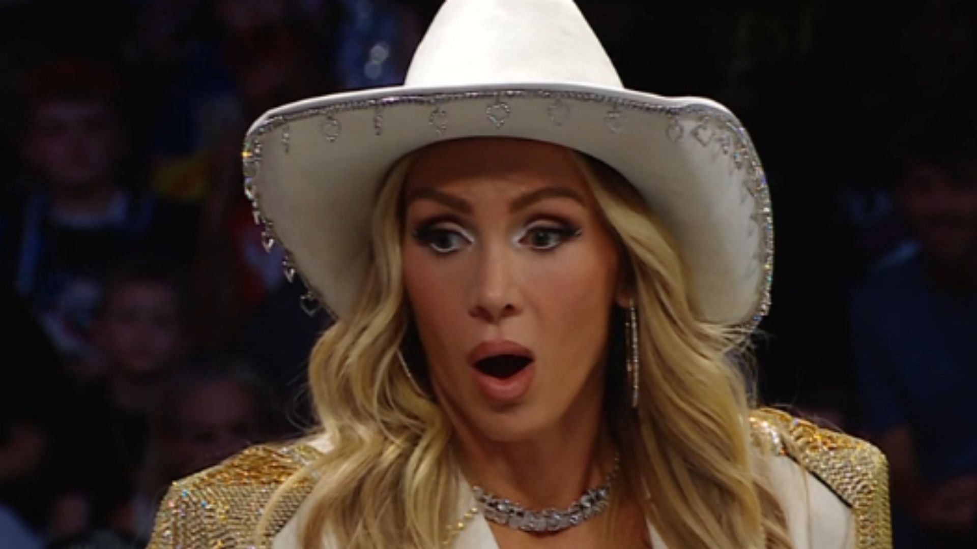 The star was shocked (Credit: WWE SmackDown)