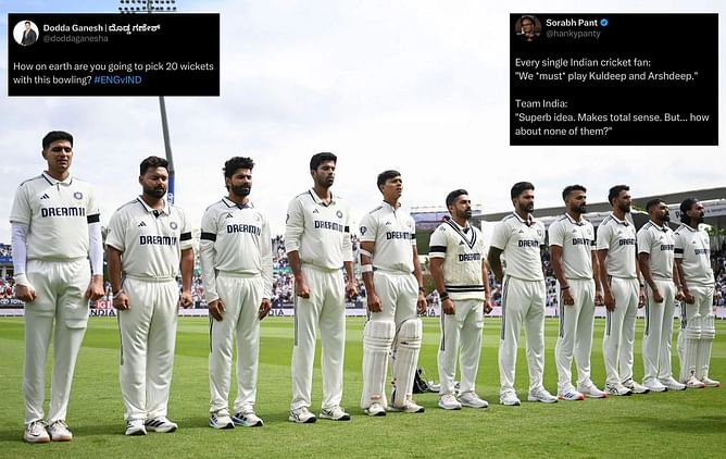 "How on earth are you going to pick 20 wickets? - Social media unhappy with India's bowling combination for ENG vs IND 2025 2nd Test