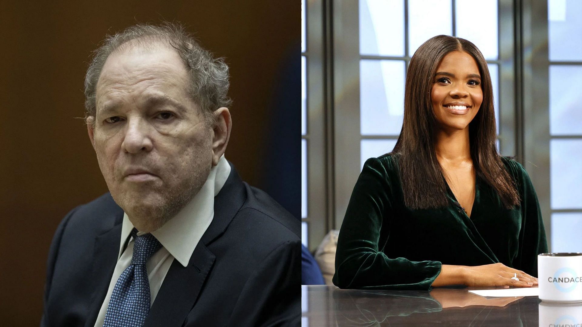 Harvey Weinstein and Candace Owens (Image via Getty)