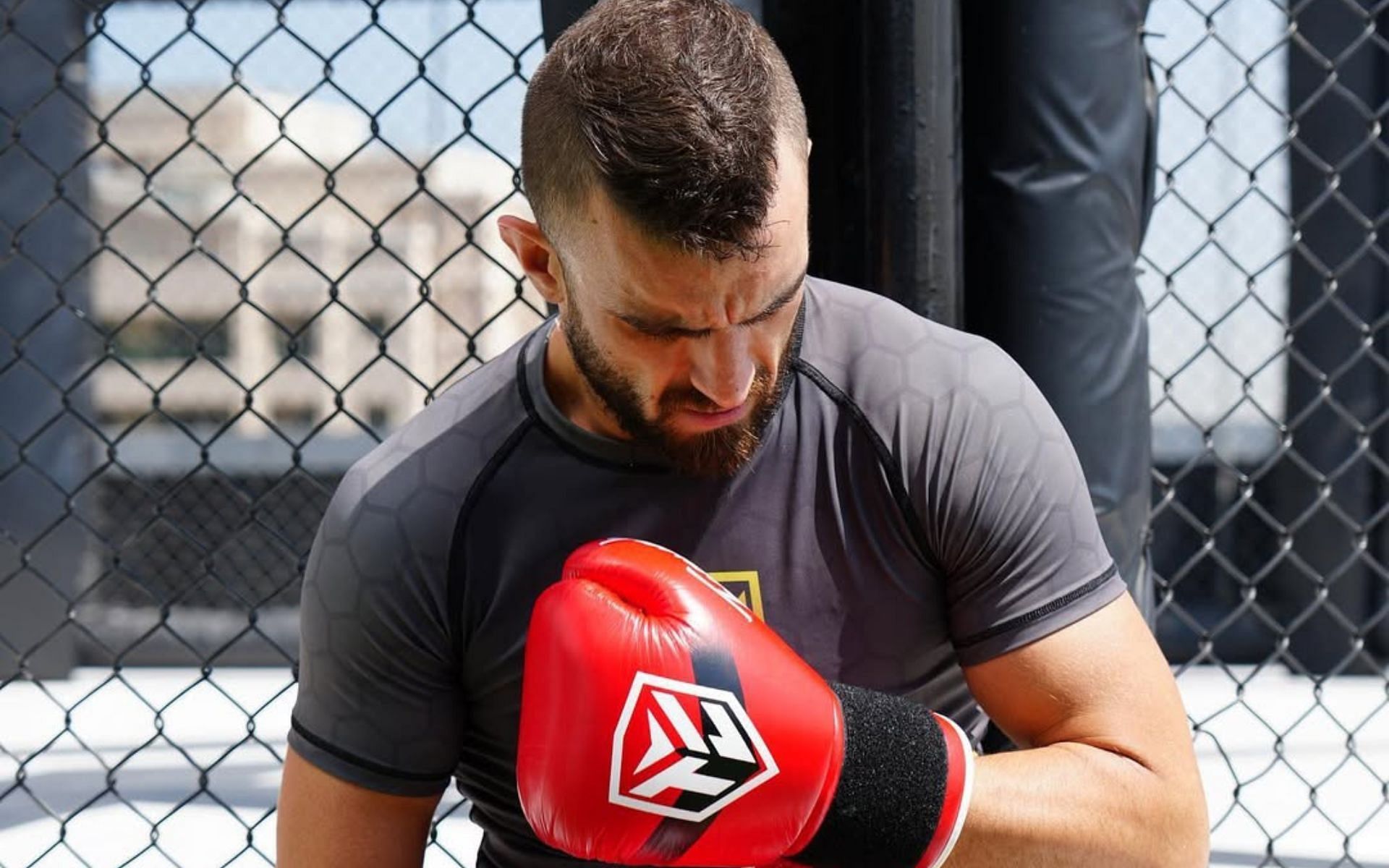 Mohammad Yahya (pictured) suffered six knockdowns at UFC Abu Dhabi. [Image courtesy: @yahyamma on Instagram]