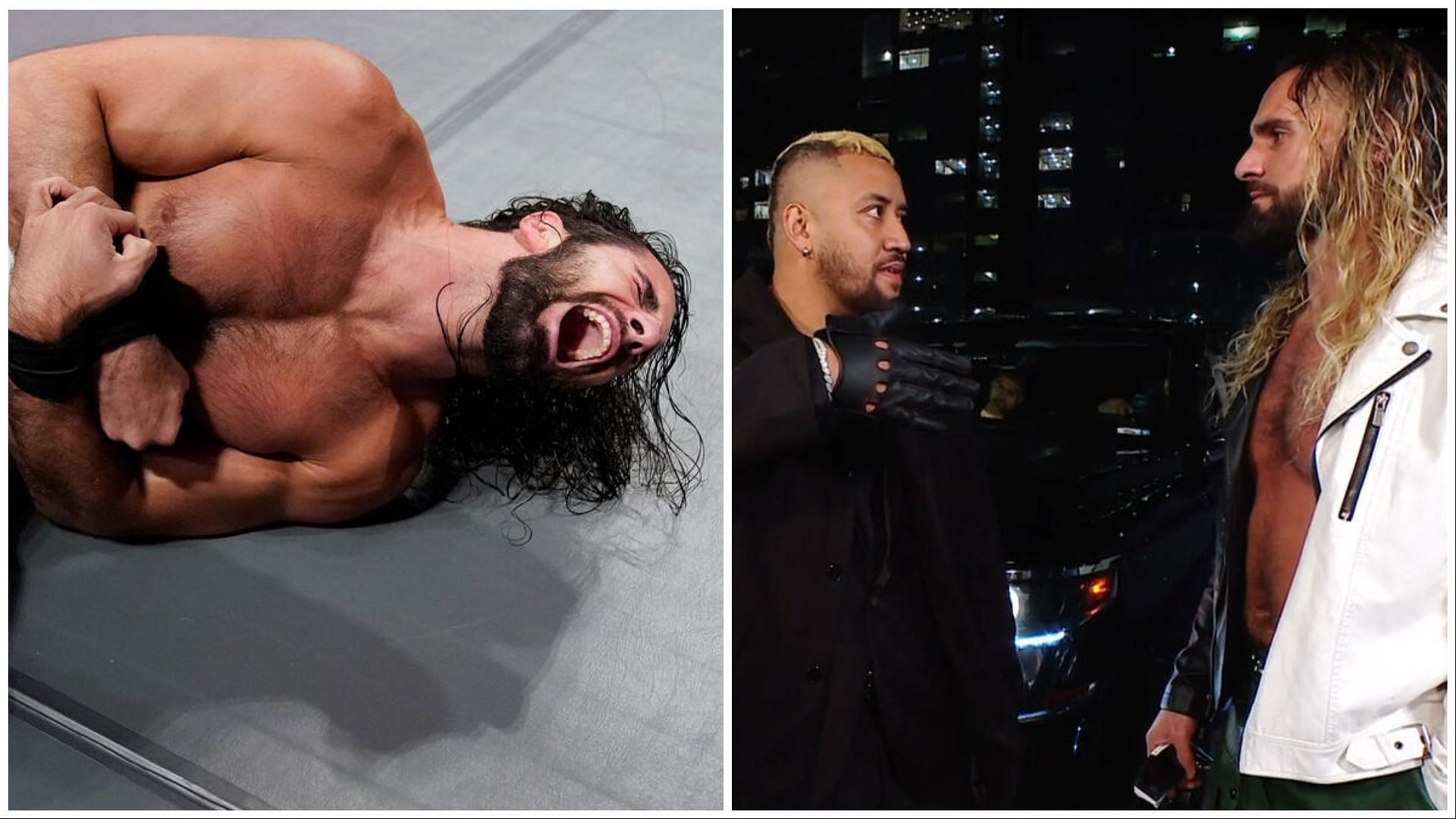 Seth Rollins and Solo Sikoa. (Photos: WWE.com)