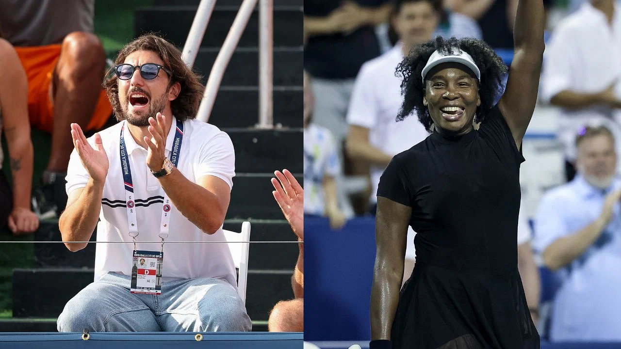 Venus Williams' fiancé Andrea Preti beams with pride despite American's heartbreaking end to Citi DC Open 2025 comeback