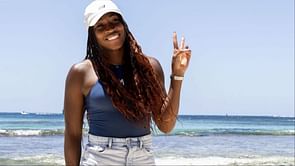 "Playing mermaids" - Coco Gauff takes relaxing dip in stunning Florida waters despite spotting an alligator during canoe ride