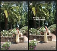 Gianna Tulio's Instagram story - Source: @giannatulio on IG