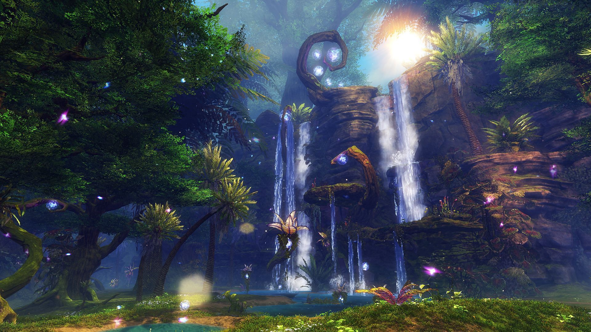 The island of Castora is as beautiful as it is dangerous (Image via ArenaNet)