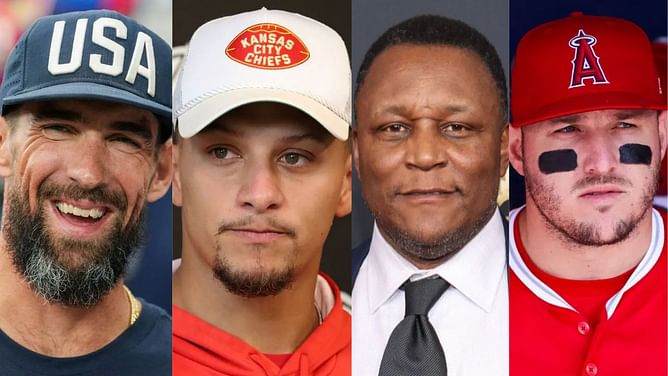 Michael Phelps, Patrick Mahomes, Barry Sanders react to Mike Trout's latest update about his golf club