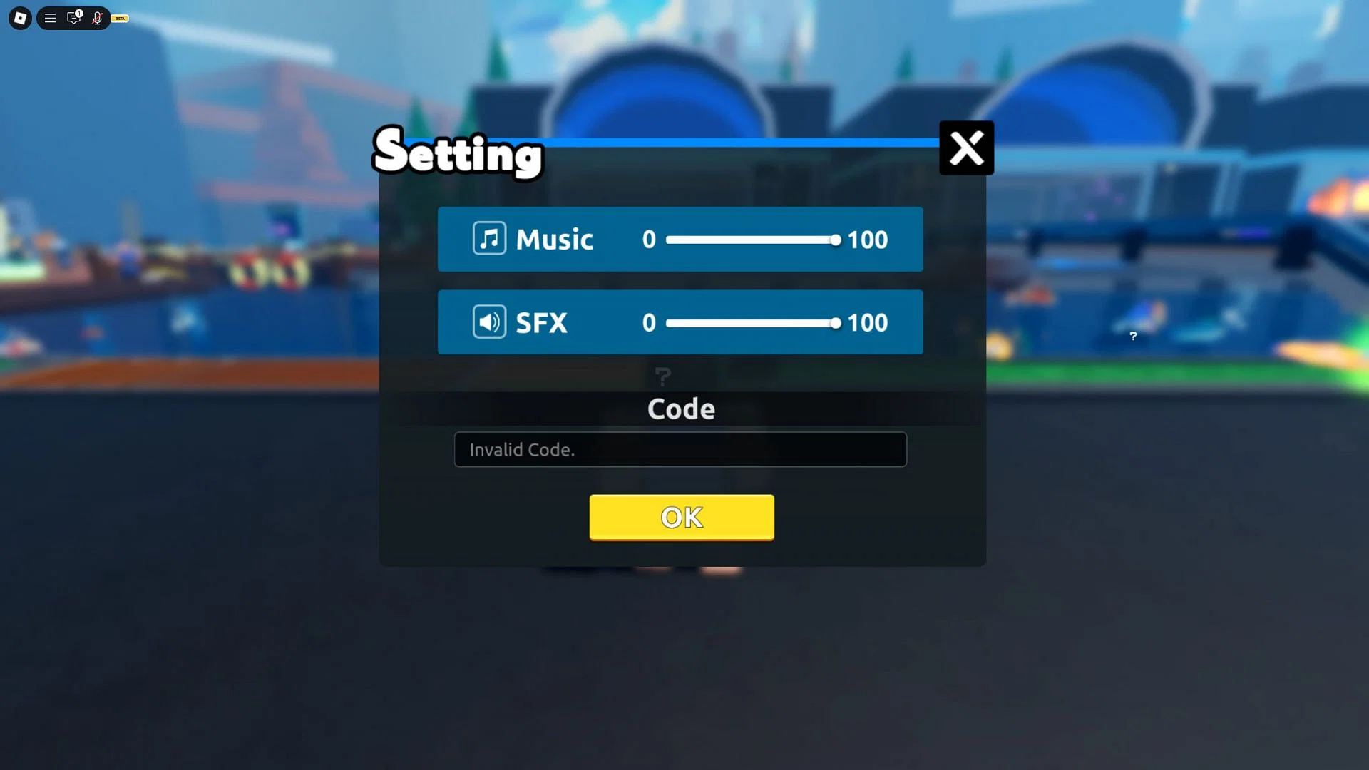 Troubleshoot codes in Fish and Fight (Image via Roblox)