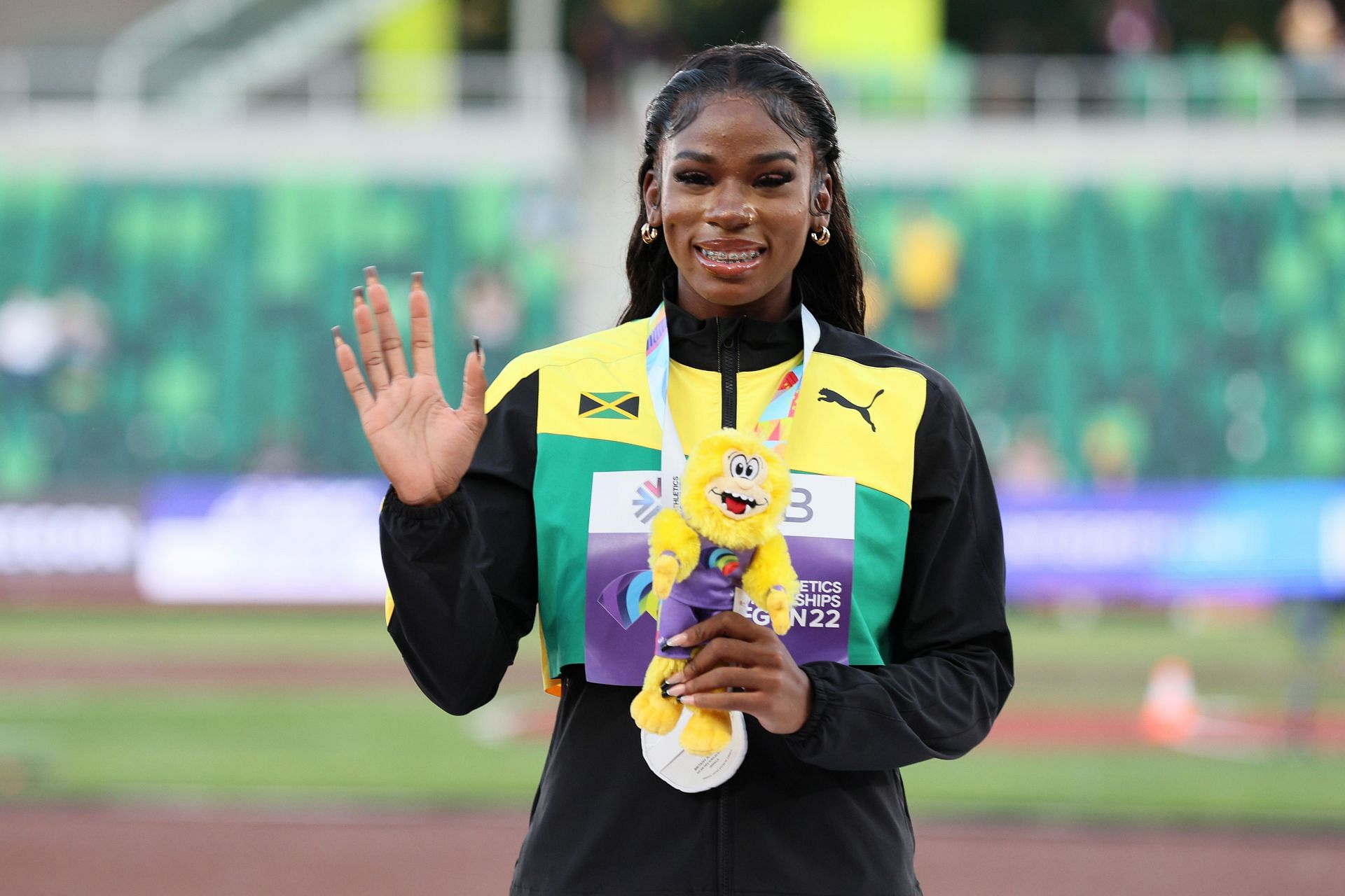 Britany Anderson at World Athletics Championships Oregon22 Source: Getty