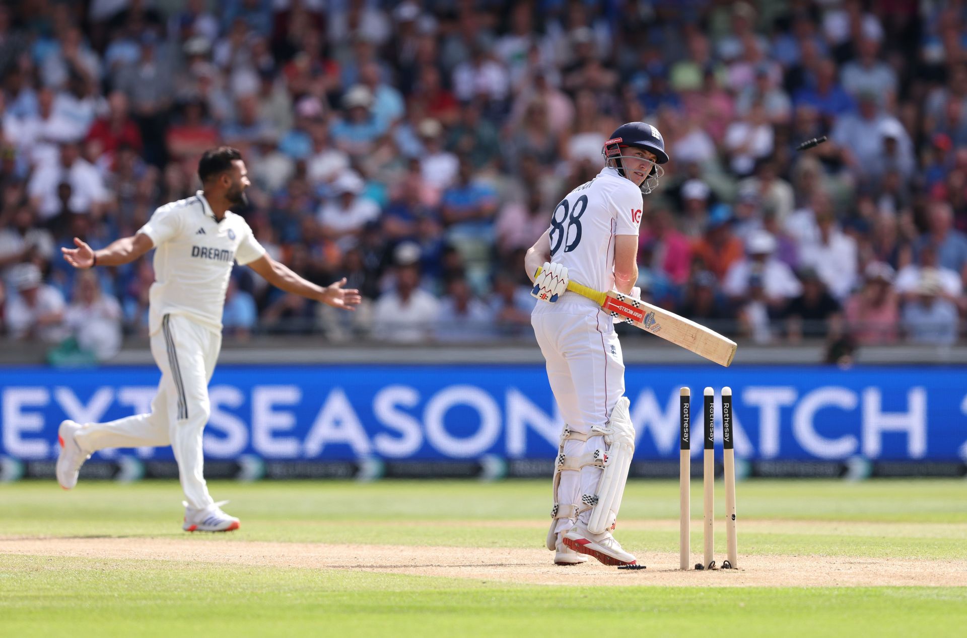 Akash Deep dismissed Harry Brook. (Credits: Getty)