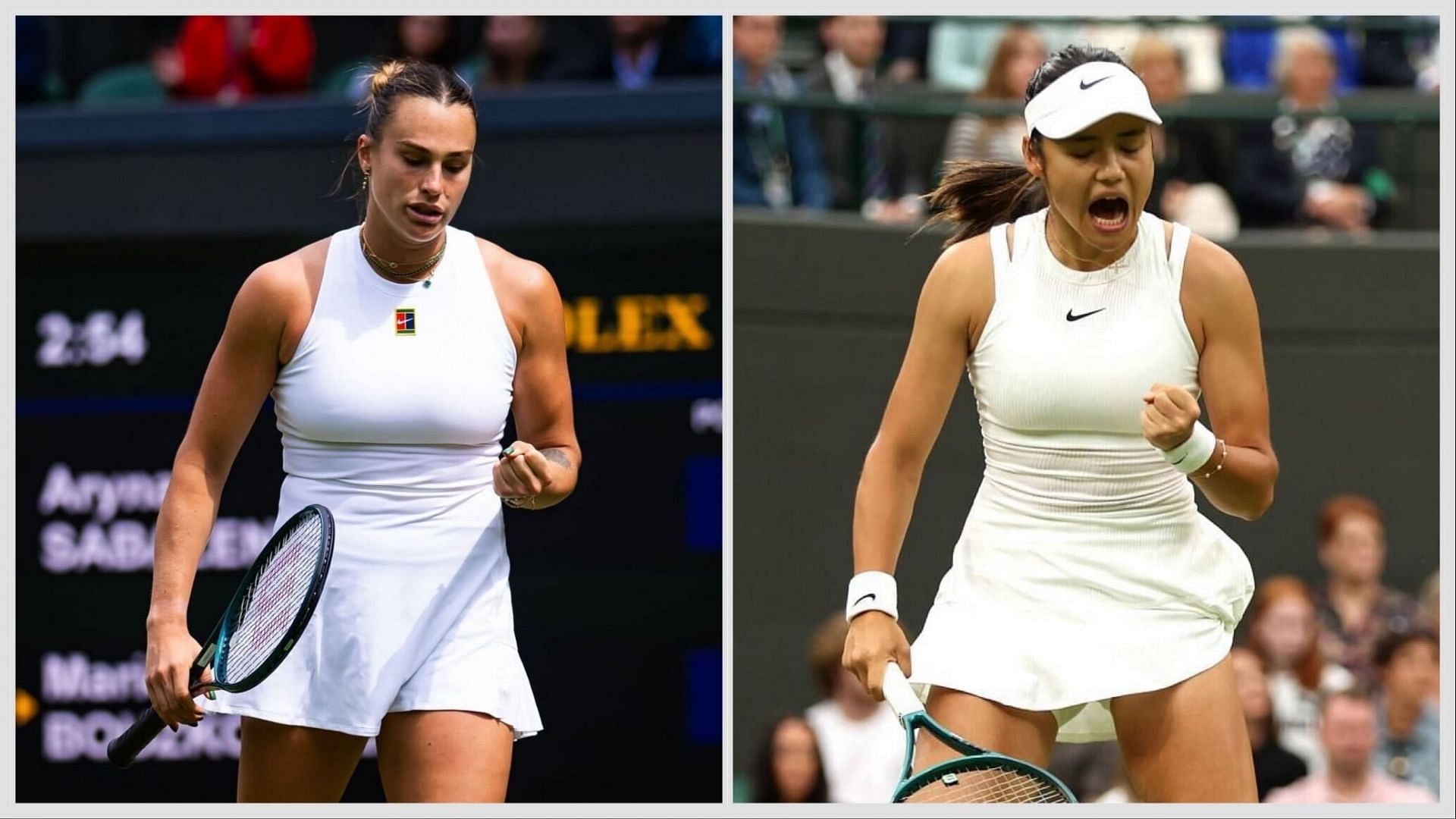 Aryna Sabalenka vs Emma Raducanu is one of the third-round matches at Wimbledon 2025. (Photos: Getty)