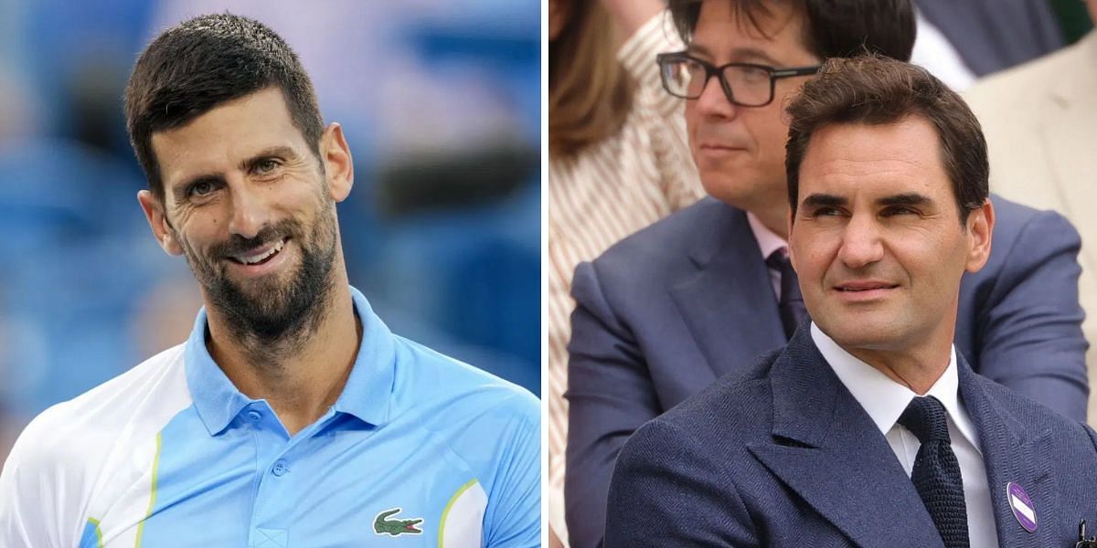 Novak Djokovic (L) and Roger Federer (R). PHOTO: Both from Getty