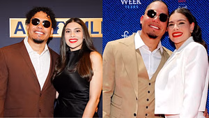 Willy Adames’ sister Nixzali enjoys romantic time with William Contreras as they share PDA in the streets of New York City