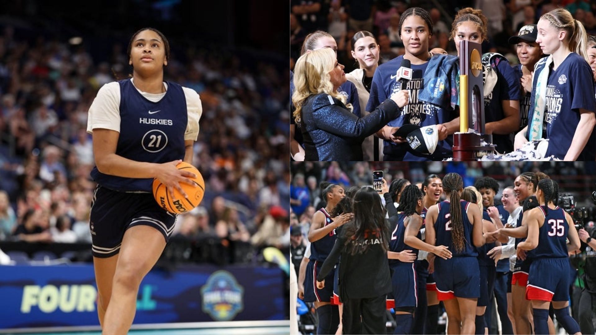 Sarah Strong speaks about the culture in UConn.  (Image Source: IMAGN)