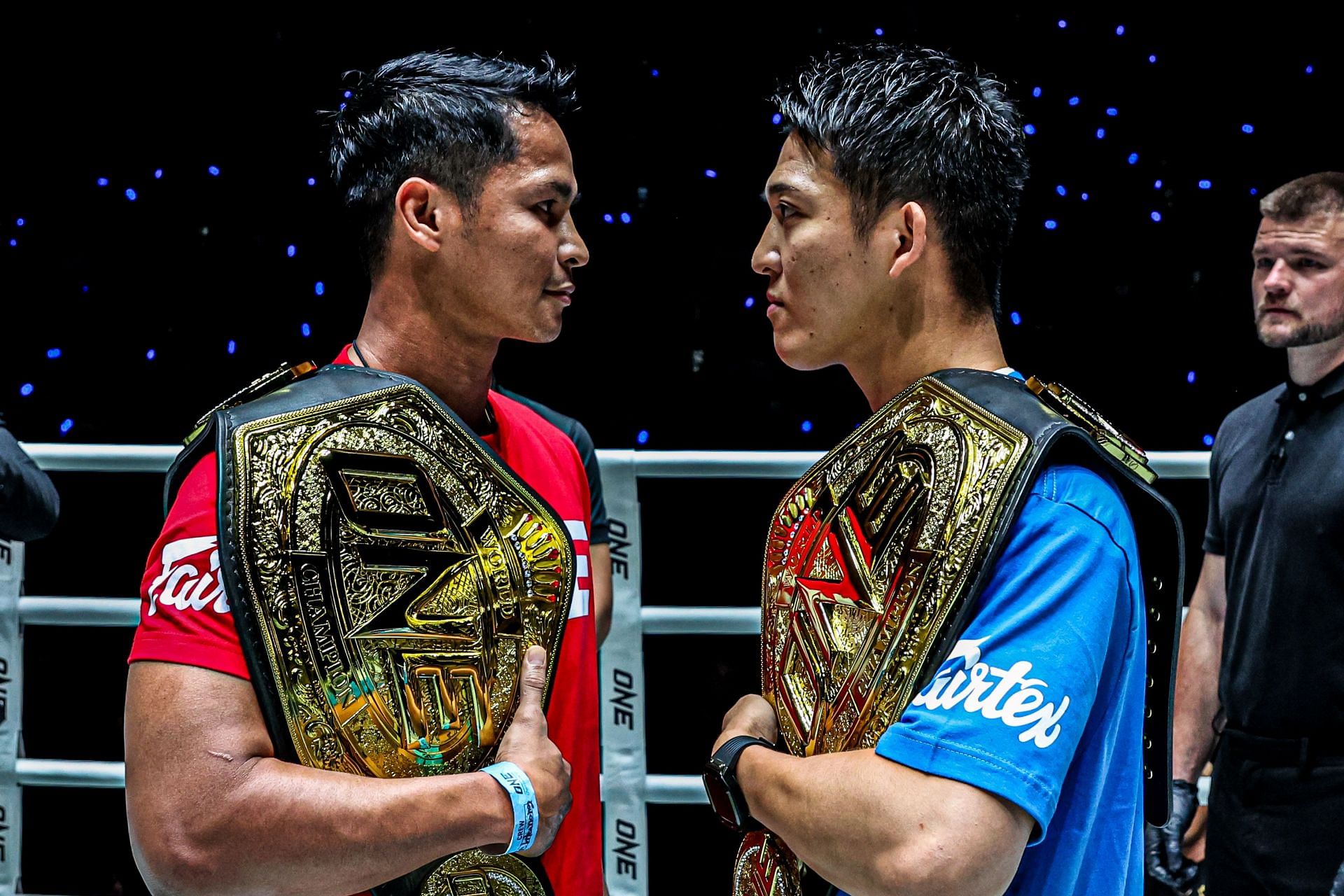 (From left) Superbon and Masaaki Noiri. [Image courtesy from ONE Championship]