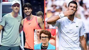 "I wish for Novak Djokovic to have most Slams" - Billie Jean King picks Serb over Alcaraz & Sinner to win Wimbledon so he can overtake Margaret Court