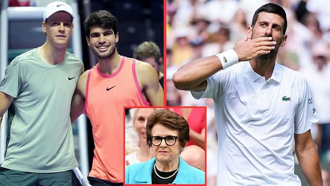 "I wish for Novak Djokovic to have most Slams" - Billie Jean King picks Serb over Alcaraz & Sinner to win Wimbledon so he can overtake Margaret Court
