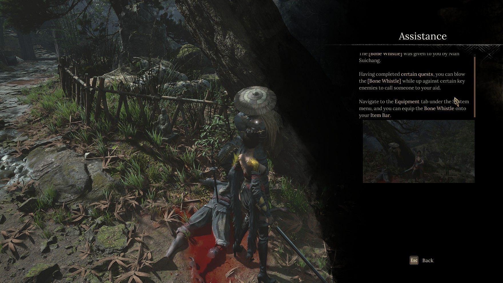 Use the Bone Whistle during boss encounters (Image via 505 Games | Sportskeeda Gaming)