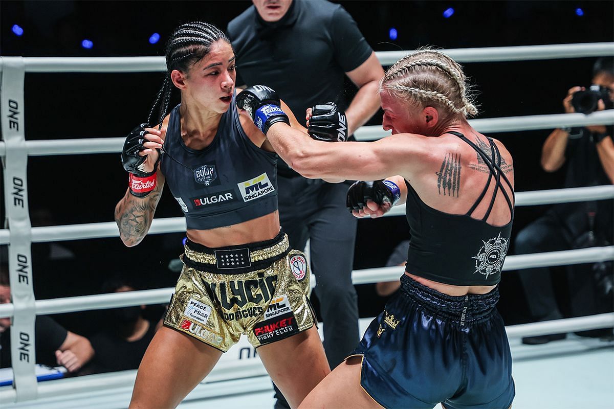 Allycia Hellen Rodrigues batters Johanna Persson with 3rd rd KO (Image by ONE Championship)