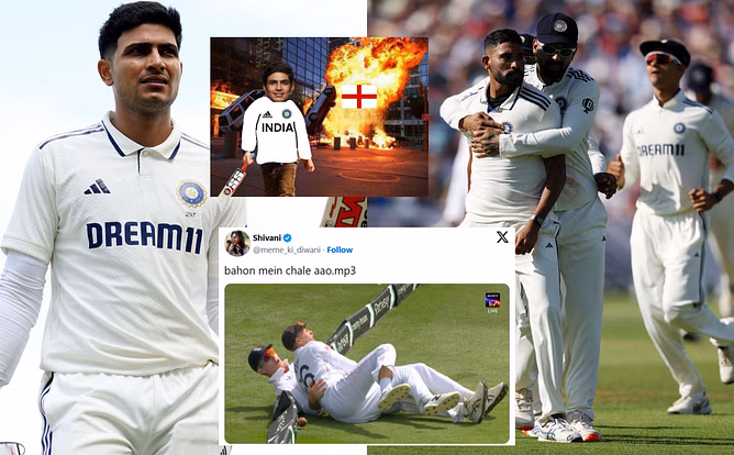 "Dravid ka, Kohli ka, Papa ji ka sabka record toda re tera Shubman" - Top 10 funny memes from Day 2 of 2nd ENG vs IND 2025 Test