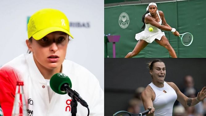 "Me, Aryna Sabalenka & Coco Gauff have been winning a lot" - Iga Swiatek issues firm response to WTA consistency criticism amid Wimbledon upsets