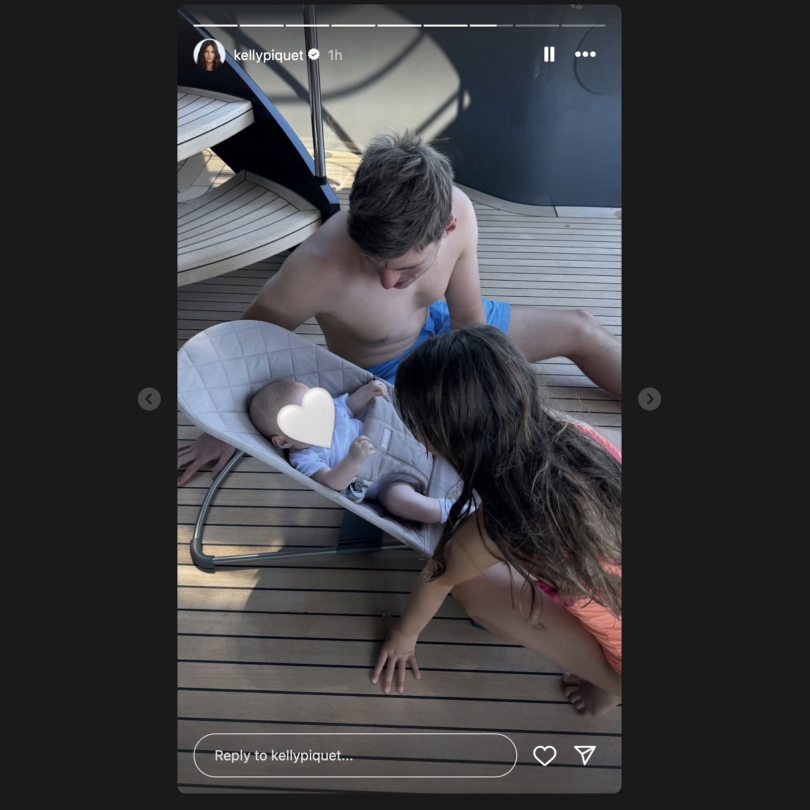 Screen grab from Kelly Piquet&#039;s Instagram story. [via Instagram/@kellypiquet]
