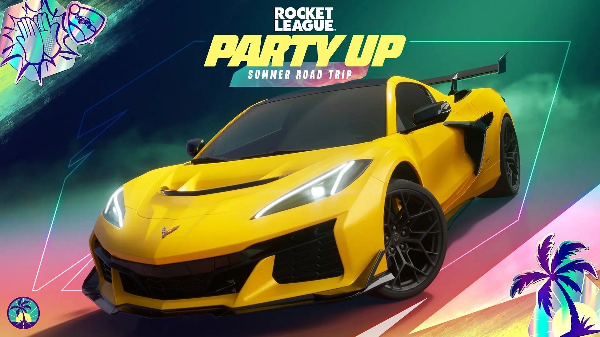 Complete the Rocket League Summer Road Trip quests to get the Hairpin Skin and Rocket League Glider in Fortnite for free (Image via Epic Games)