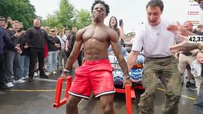 Did IShowSpeed really deadlift 2,711-pound car? Fans voice skepticism about streamer's stunt