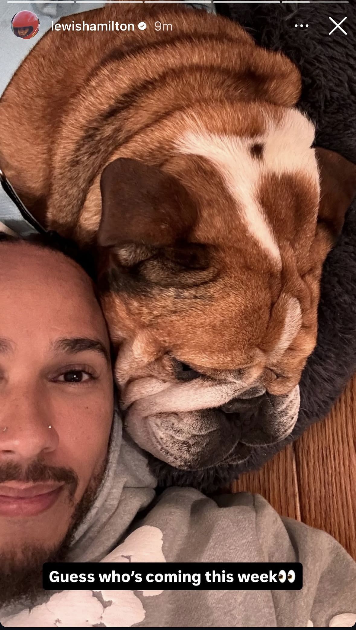 Lewis Hamilton&#039;s IG story [Source: @lewishamilton/Instagram]